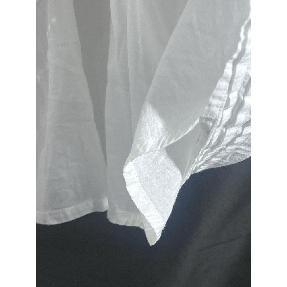 O’Neill Dress White M Tie Embroidered Festival Beach Boho Cowgirl Flowy Cotton - Picture 5 of 10
